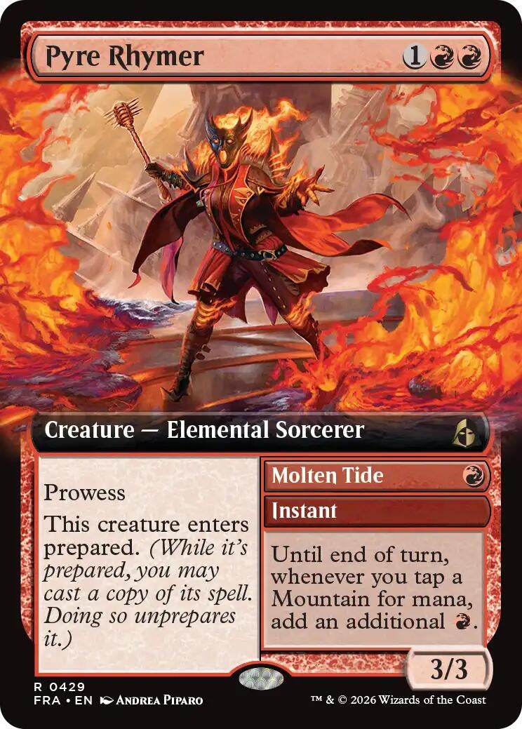 Image for Pyre Rhymer (Extended Art) (Reality Fracture) (429) (FRA) - Magic: The Gathering