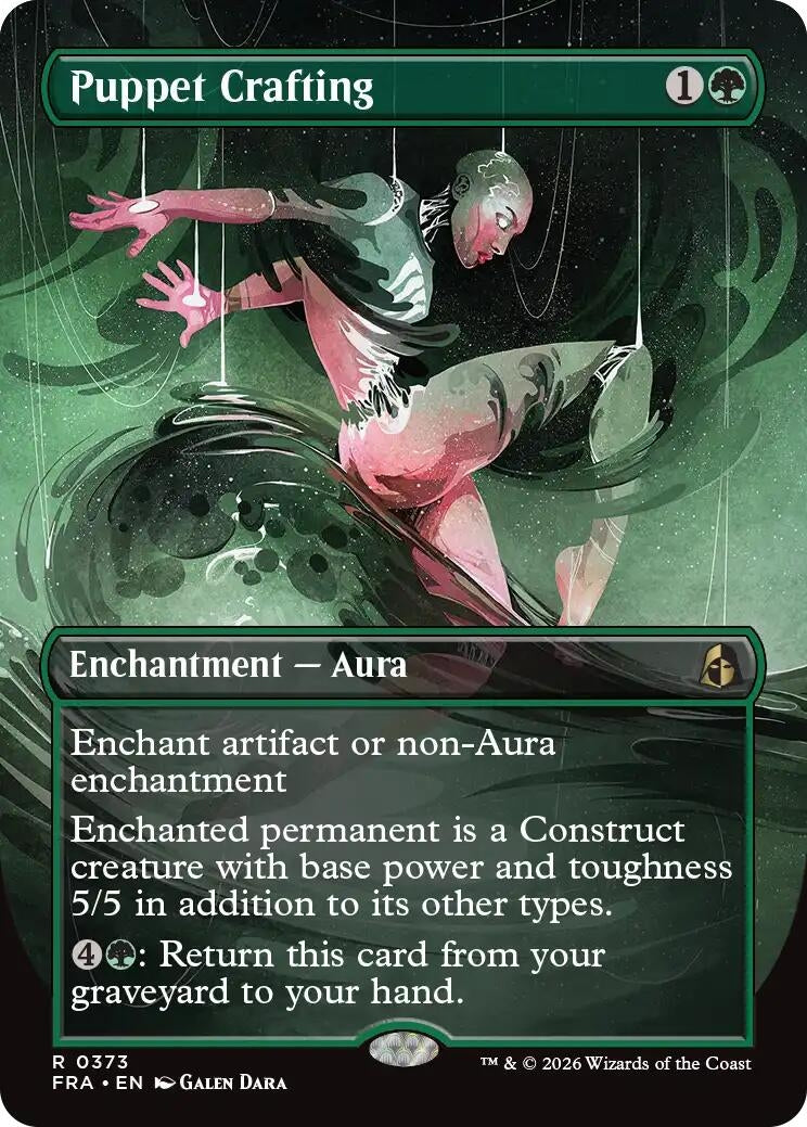 Image for Puppet Crafting (Borderless) (Reality Fracture) (373) (FRA) - Magic: The Gathering