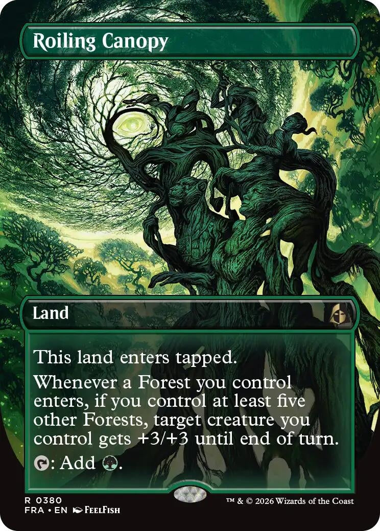Image for Roiling Canopy (Borderless) (Reality Fracture) (380) (FRA) - Magic: The Gathering