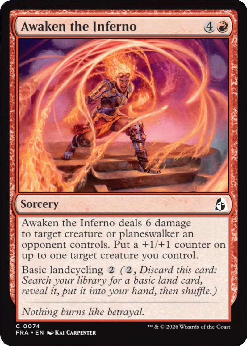 Image for Awaken the Inferno (Reality Fracture) (74) (FRA) - Magic: The Gathering