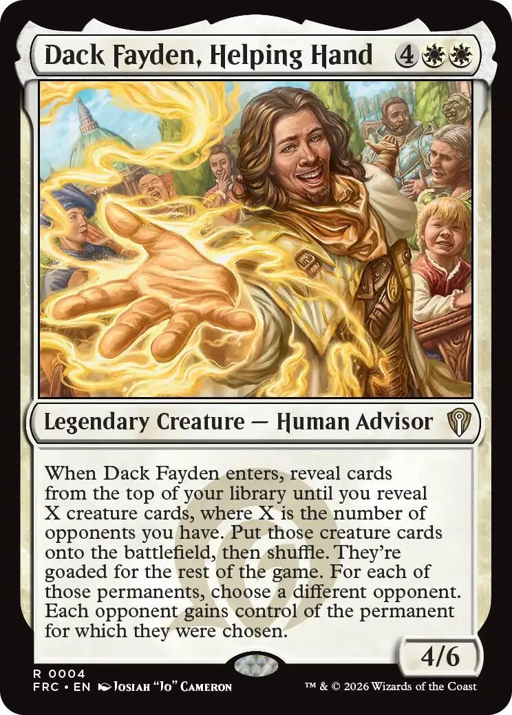 Image for Dack Fayden, Helping Hand (Commander: Reality Fracture) (4) - Magic: The Gathering