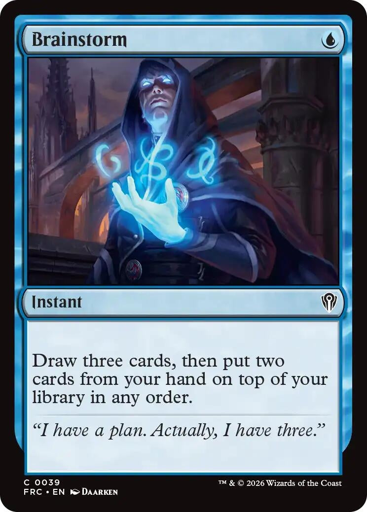 Image for Brainstorm (Commander: Reality Fracture) (39) - Magic: The Gathering