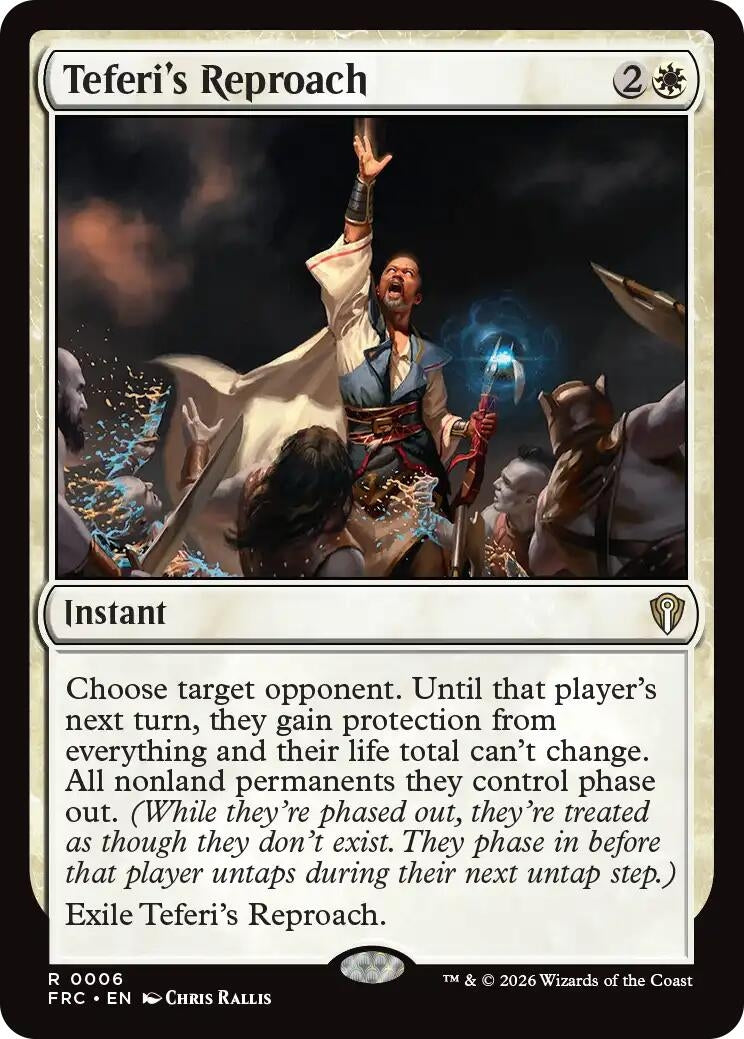 Image for Teferi's Reproach (Commander: Reality Fracture) (6) - Magic: The Gathering