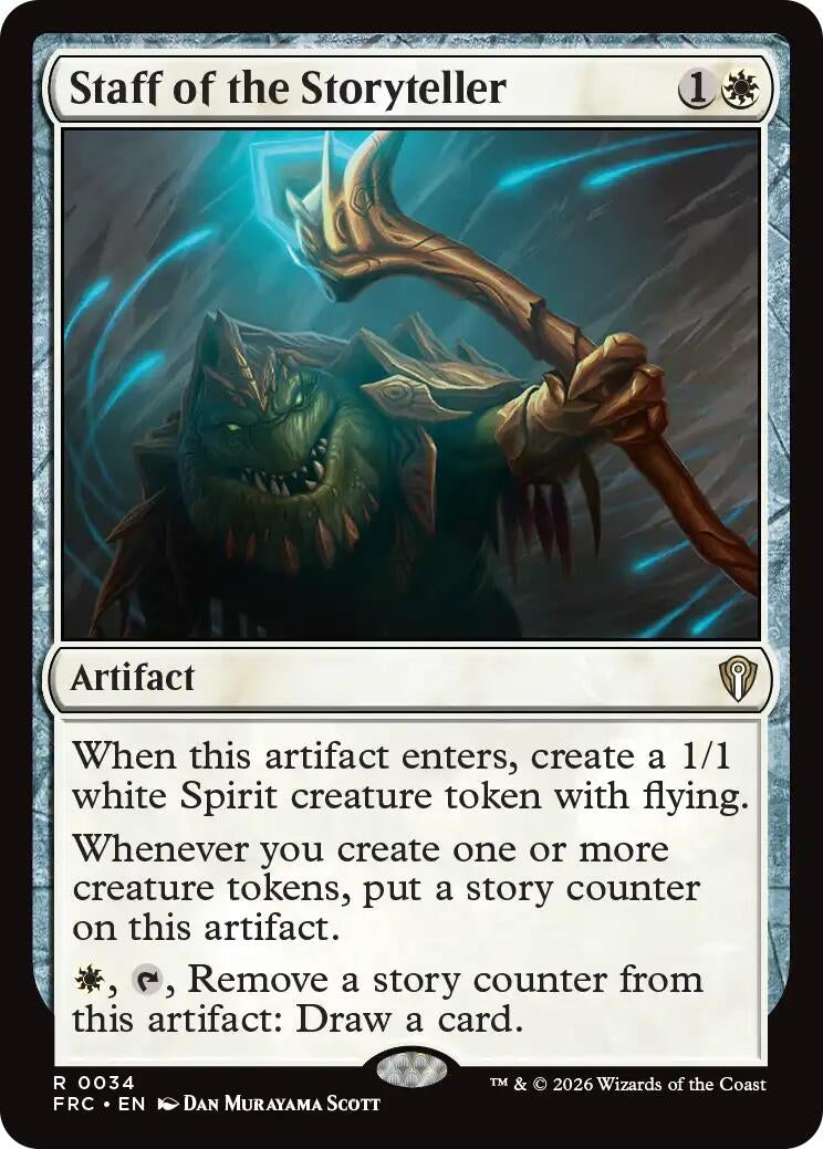 Image for Staff of the Storyteller (Commander: Reality Fracture) (34) - Magic: The Gathering