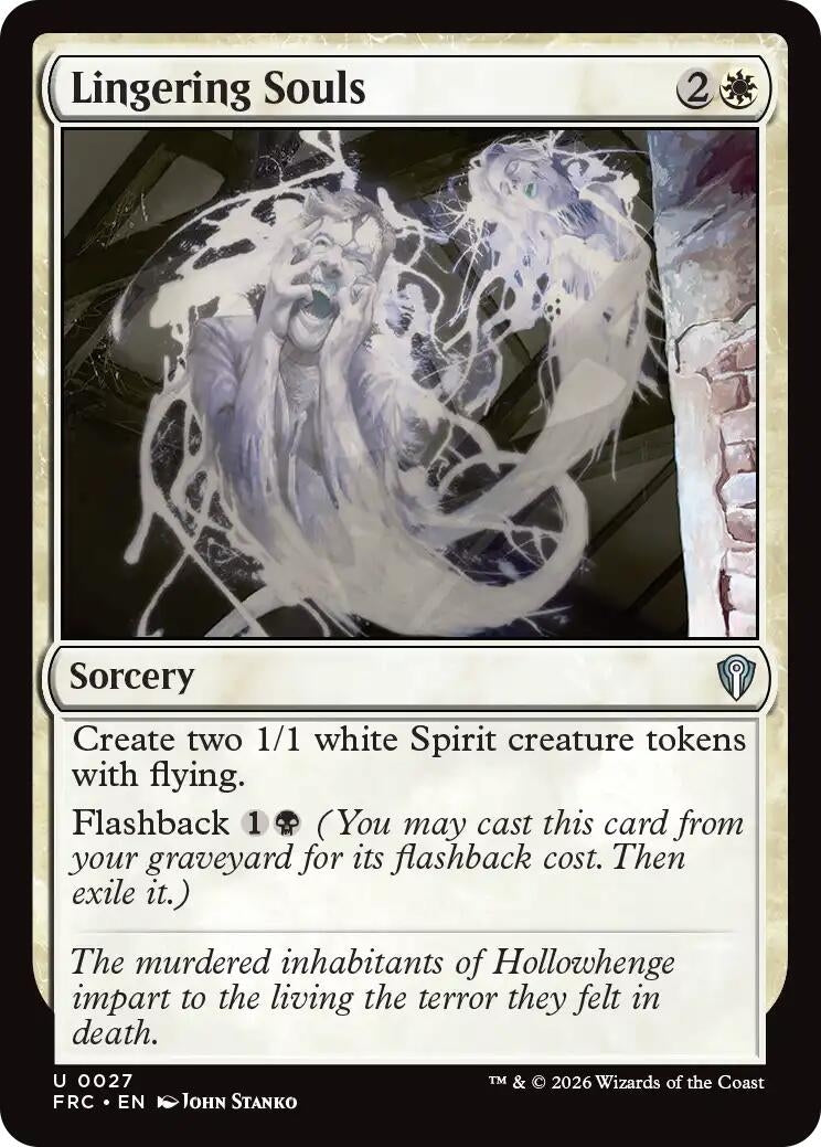 Image for Lingering Souls (Commander: Reality Fracture) (27) - Magic: The Gathering