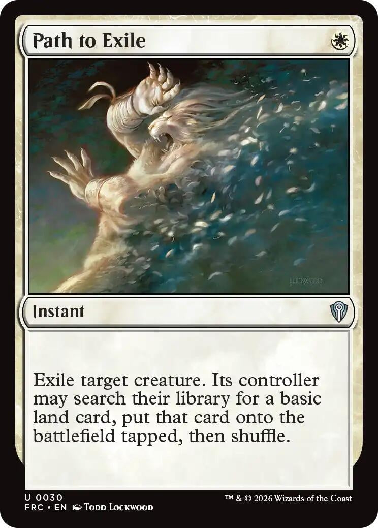 Image for Path to Exile (Commander: Reality Fracture) (30) - Magic: The Gathering