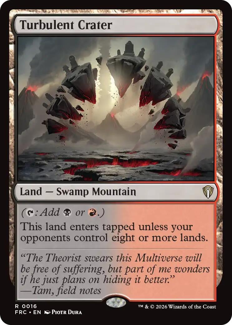 Image for Turbulent Crater (Commander: Reality Fracture) (16) - Magic: The Gathering