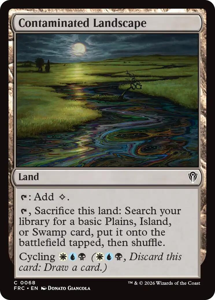 Image for Contaminated Landscape (Commander: Reality Fracture) (68) - Magic: The Gathering