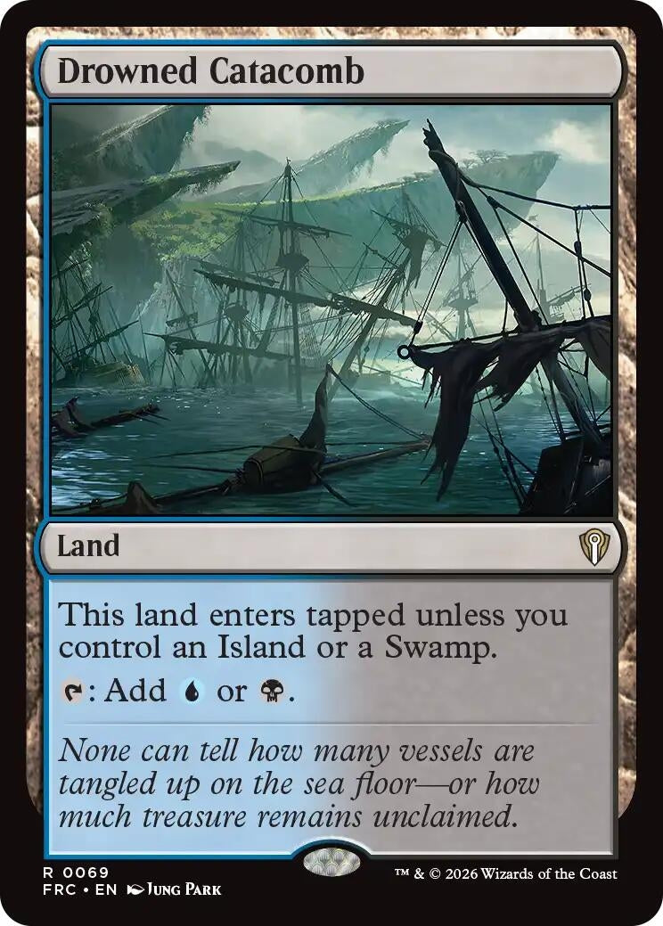 Image for Drowned Catacomb (Commander: Reality Fracture) (69) - Magic: The Gathering
