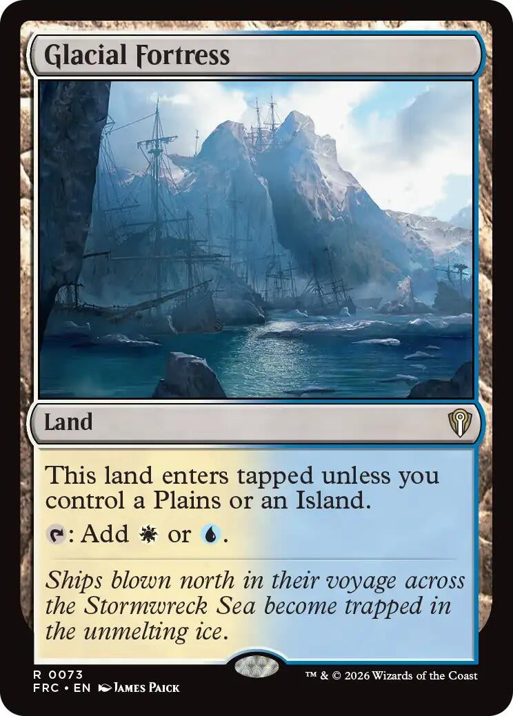 Image for Glacial Fortress (Commander: Reality Fracture) (73) - Magic: The Gathering