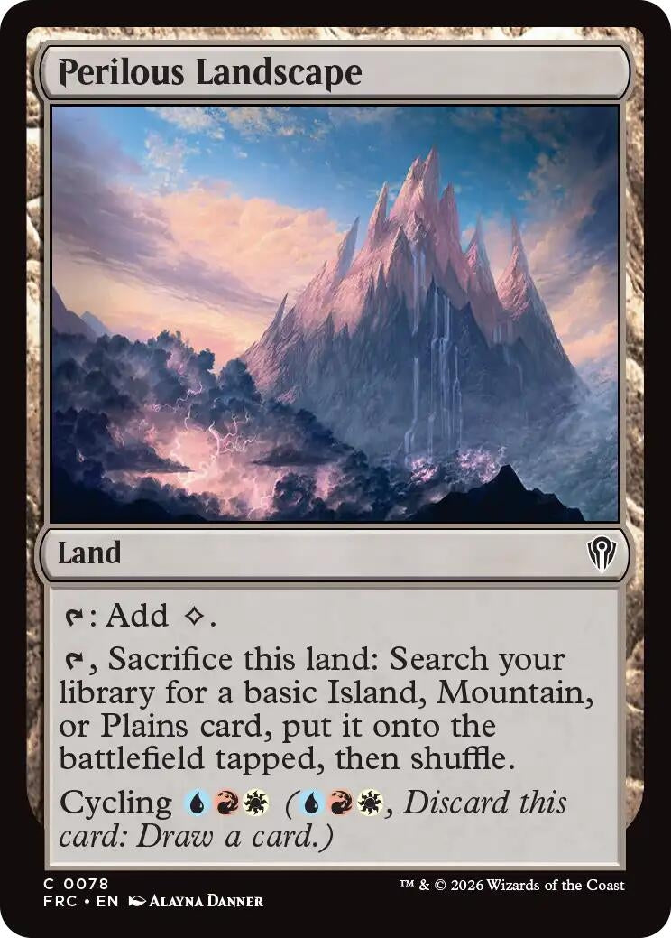 Image for Perilous Landscape (Commander: Reality Fracture) (78) - Magic: The Gathering