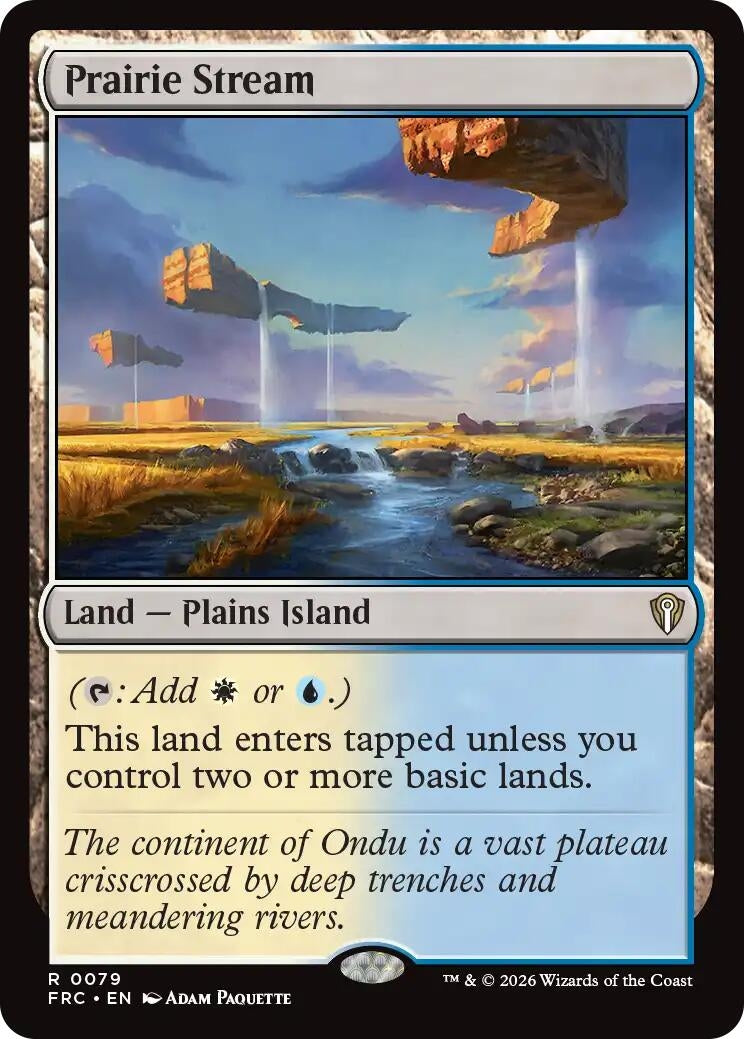 Image for Prairie Stream (Commander: Reality Fracture) (79) - Magic: The Gathering