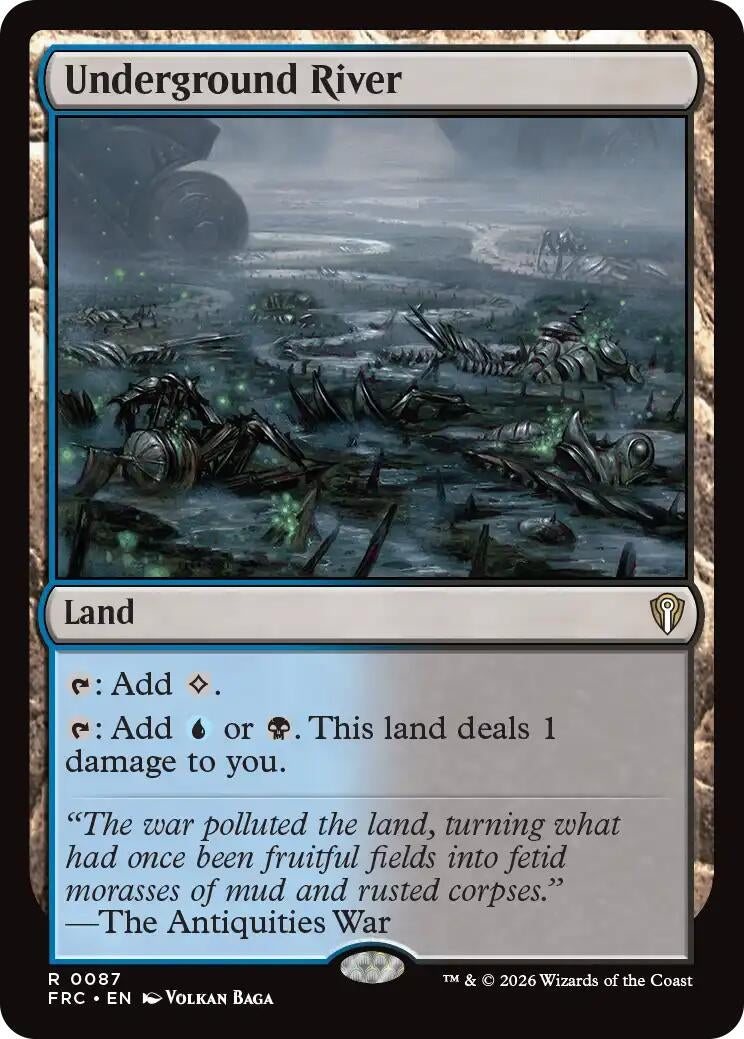 Image for Underground River (Commander: Reality Fracture) (87) - Magic: The Gathering