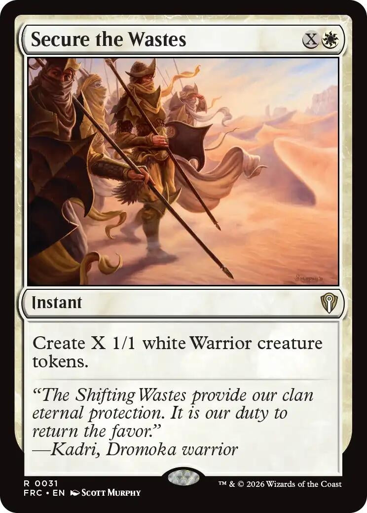 Image for Secure the Wastes (Commander: Reality Fracture) (31) - Magic: The Gathering