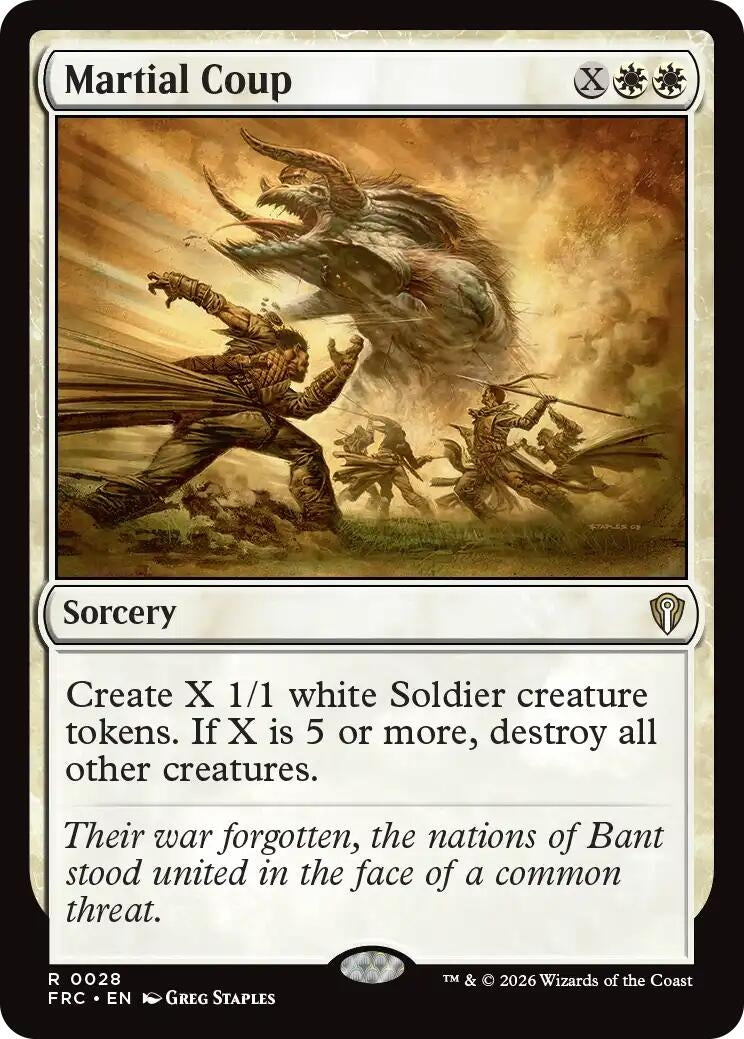 Image for Martial Coup (Commander: Reality Fracture) (28) - Magic: The Gathering