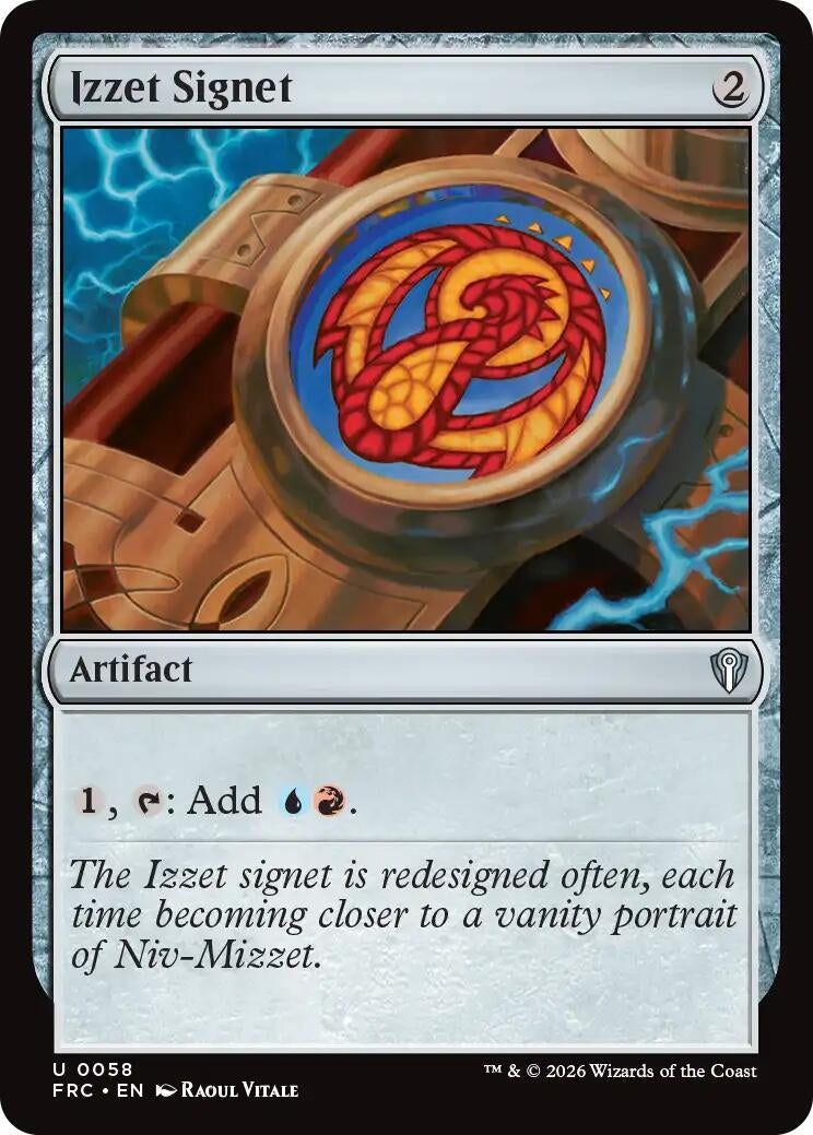 Image for Izzet Signet (Commander: Reality Fracture) (58) - Magic: The Gathering