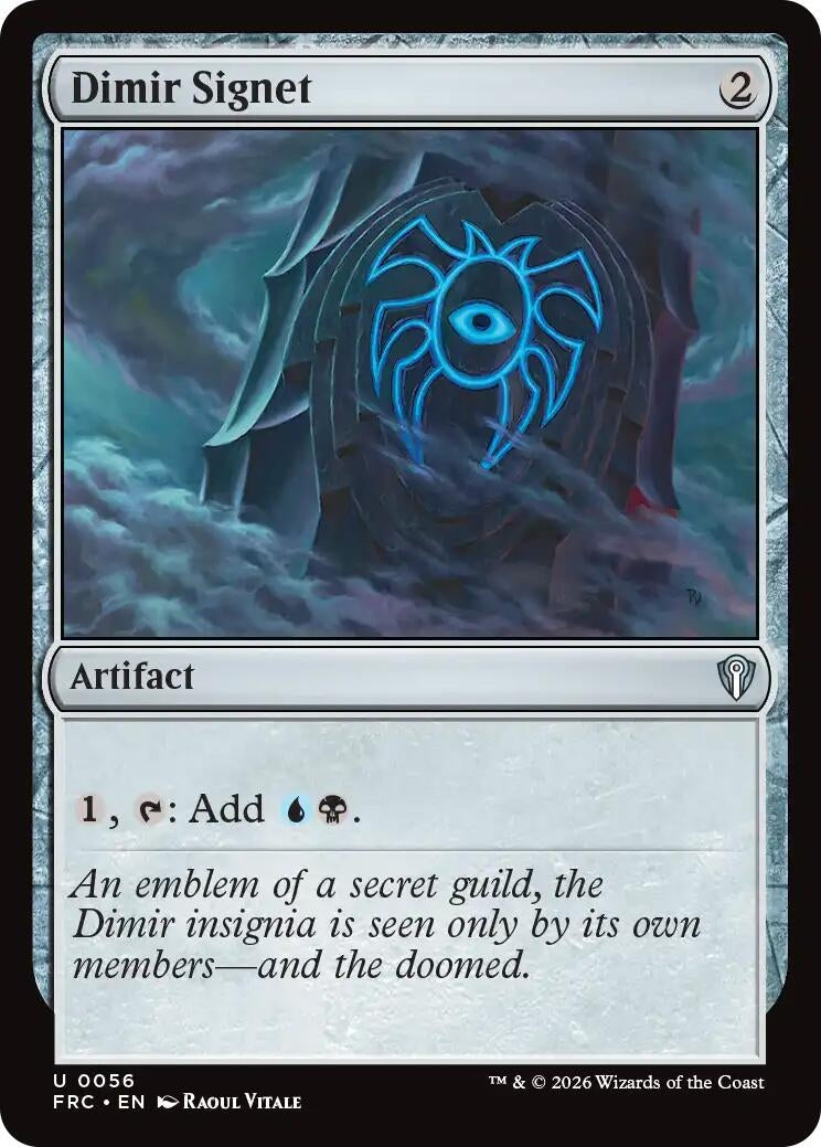 Image for Dimir Signet (Commander: Reality Fracture) (56) - Magic: The Gathering