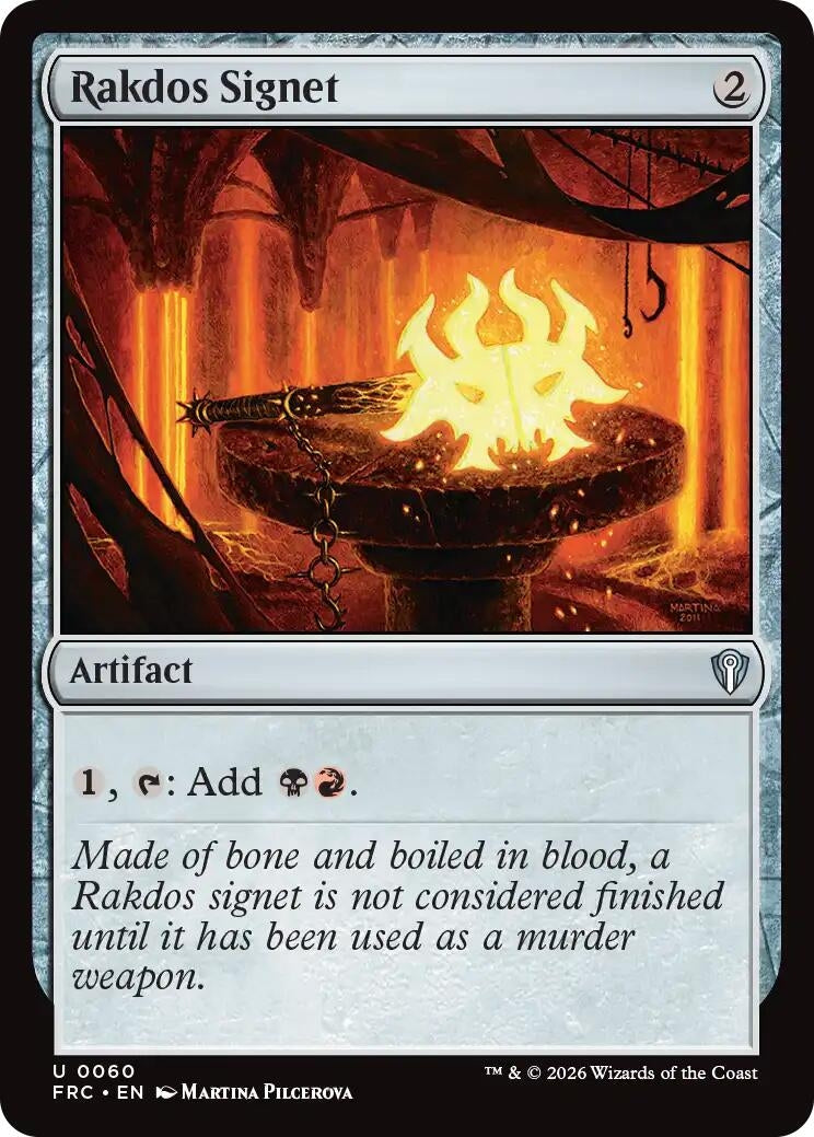 Image for Rakdos Signet (Commander: Reality Fracture) (60) - Magic: The Gathering