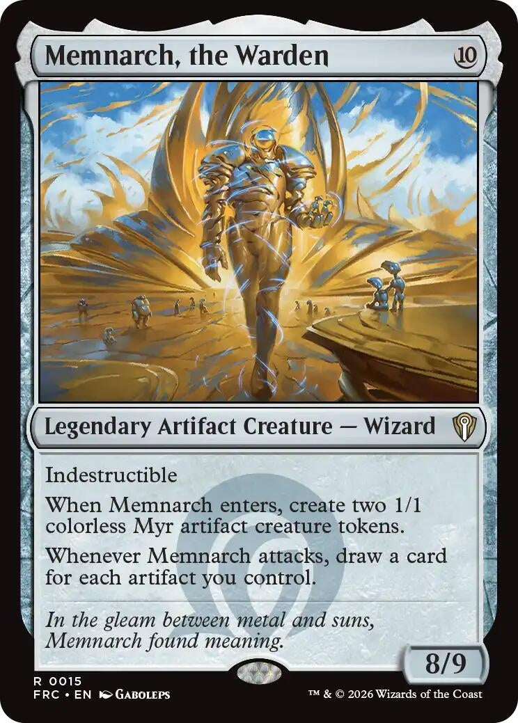 Image for Memnarch, the Warden (Commander: Reality Fracture) (15) - Magic: The Gathering