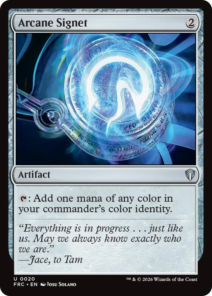 Image for Arcane Signet (Commander: Reality Fracture) (20) - Magic: The Gathering