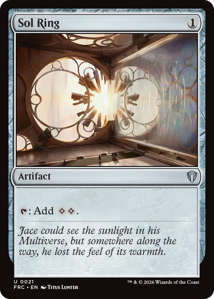 Image for Sol Ring (Commander: Reality Fracture) (21) - Magic: The Gathering