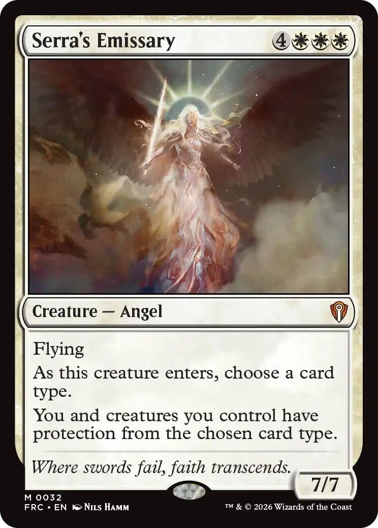 Image for Serra's Emissary (Commander: Reality Fracture) (32) - Magic: The Gathering