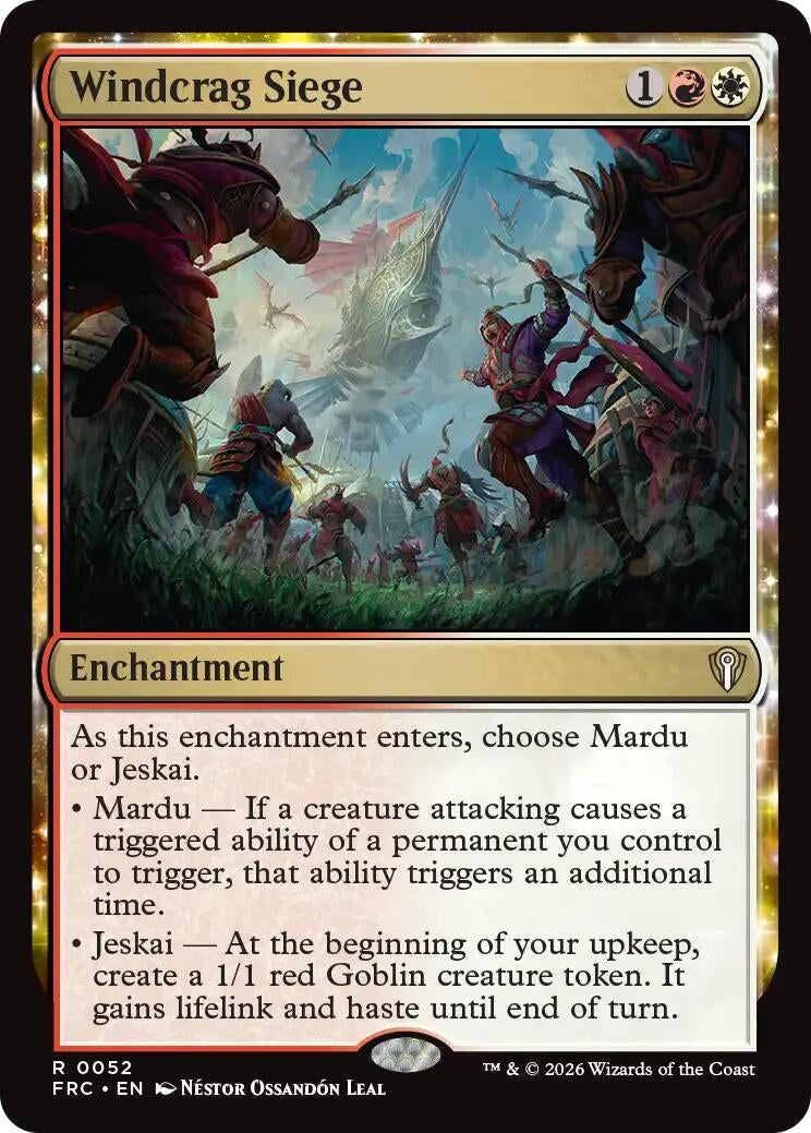 Image for Windcrag Siege (Commander: Reality Fracture) (52) - Magic: The Gathering