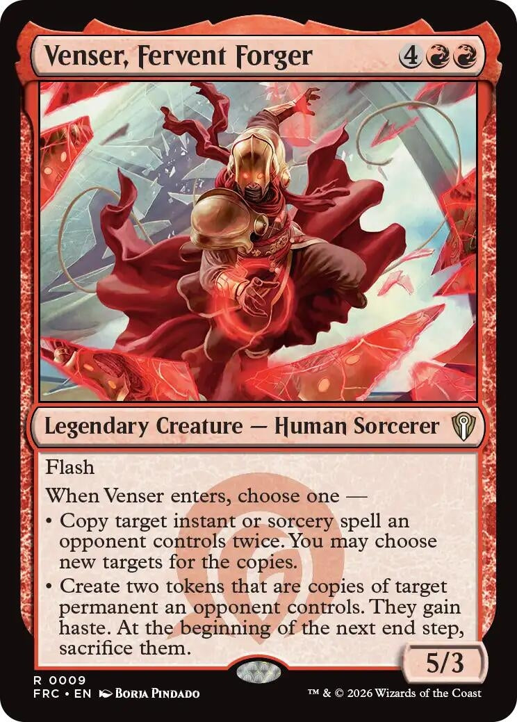 Image for Venser, Fervent Forger (Commander: Reality Fracture) (9) - Magic: The Gathering