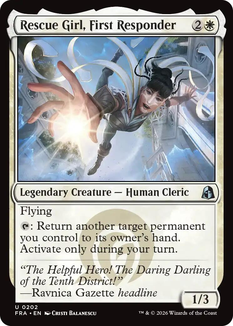 Image for Rescue Girl, First Responder (Reality Fracture) (202) (FRA) - Magic: The Gathering