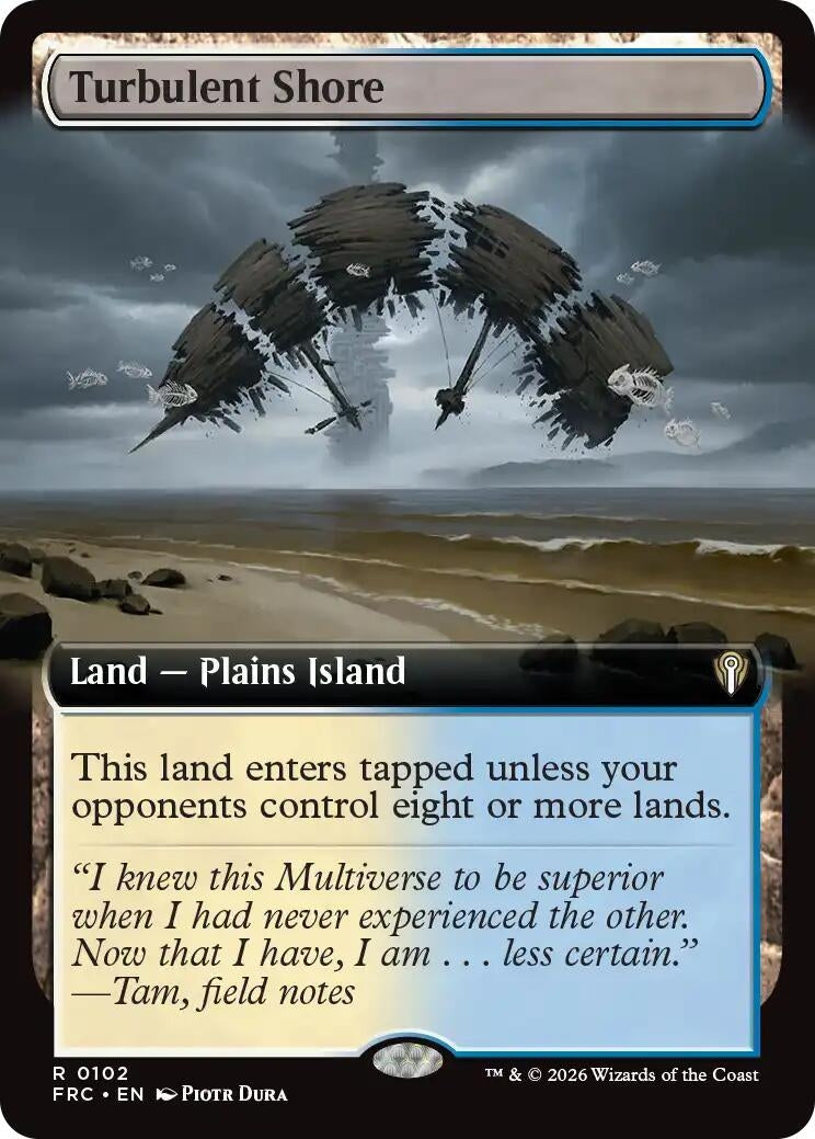 Image for Turbulent Shore (Extended Art) (Commander: Reality Fracture) (102) (FRC) - Magic: The Gathering