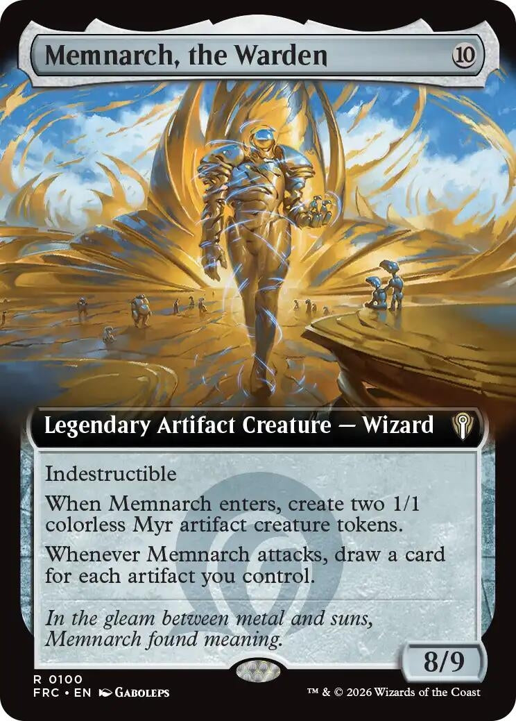 Image for Memnarch, the Warden (Extended Art) (Commander: Reality Fracture) (100) (FRC) - Magic: The Gathering