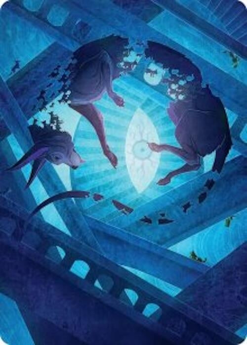 Image for Flickering Hound Art Card (45/54) (Art Series: Reality Fracture) (45) (ASFRA) - Magic: The Gathering