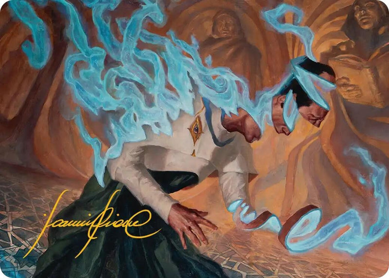 Image for Unsummon Art Card (Gold-Stamped Signature) (Art Series: Reality Fracture) (9) (ASFRA) - Magic: The Gathering