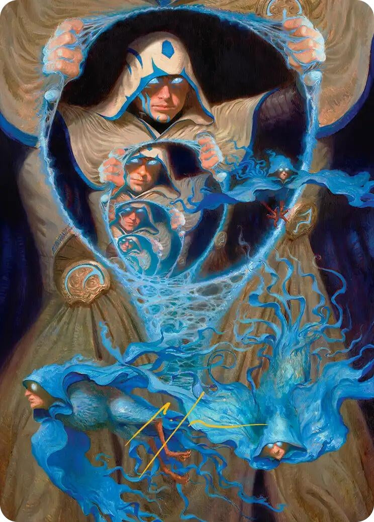 Image for The Theorist, Jace Beleren Art Card (Gold-Stamped Signature) (Art Series: Reality Fracture) (47) (ASFRA) - Magic: The Gathering