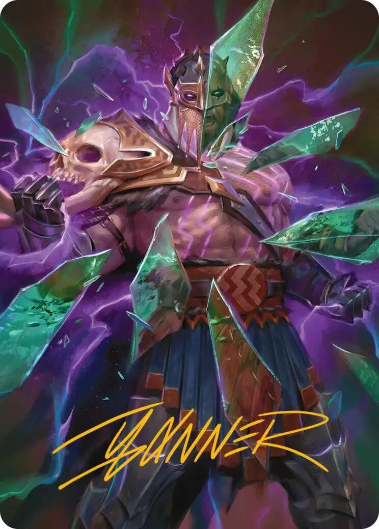 Image for Rise of the Deathbringer Art Card (Gold-Stamped Signature) (Art Series: Reality Fracture) (36) (ASFRA) - Magic: The Gathering