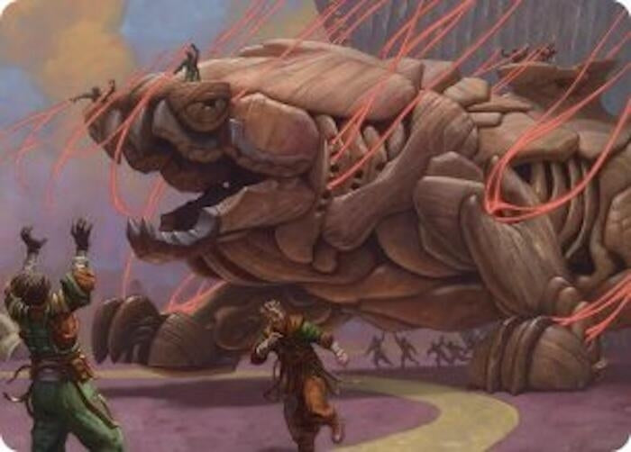 Image for Craterclaw Colossus Art Card (Art Series: Reality Fracture) (16) (ASFRA) - Magic: The Gathering