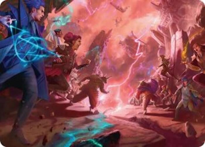 Image for Violent Echoes Art Card (Art Series: Reality Fracture) (20) (ASFRA) - Magic: The Gathering