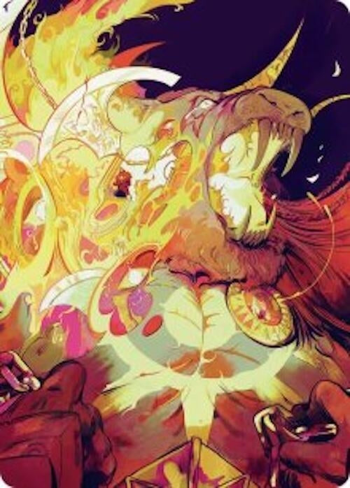 Image for Ajani's Anguish Art Card (Art Series: Reality Fracture) (48) (ASFRA) - Magic: The Gathering