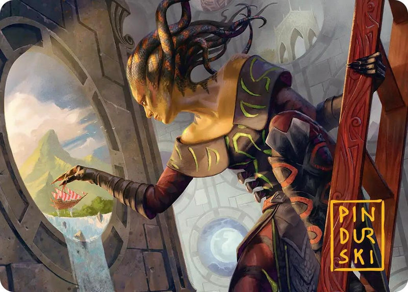 Image for Something Worth Saving Art Card (Gold-Stamped Signature) (Art Series: Reality Fracture) (22) (ASFRA) - Magic: The Gathering
