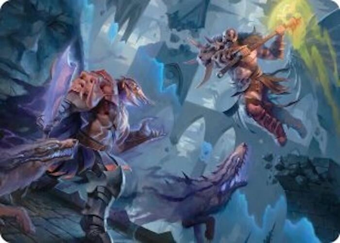 Image for Garruk, Veiled Butcher // Garruk, Curse Breaker Art Card (Art Series: Reality Fracture) (32) (ASFRA) - Magic: The Gathering