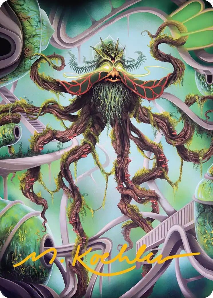 Image for Verdant Kraken Art Card (Gold-Stamped Signature) (Art Series: Reality Fracture) (53) (ASFRA) - Magic: The Gathering