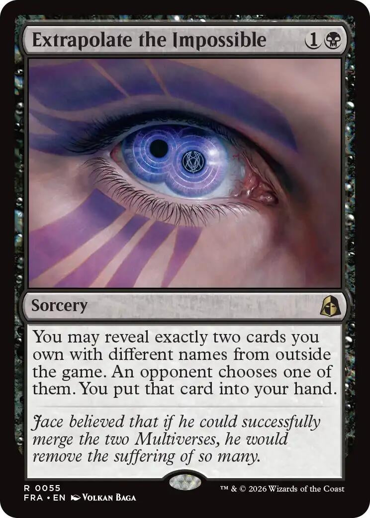 Image for Extrapolate the Impossible (Reality Fracture) (55) (FRA) - Magic: The Gathering