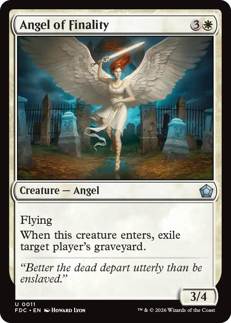 Image for Angel of Finality (Commander: Foundations) (11) (FDC) - Magic: The Gathering