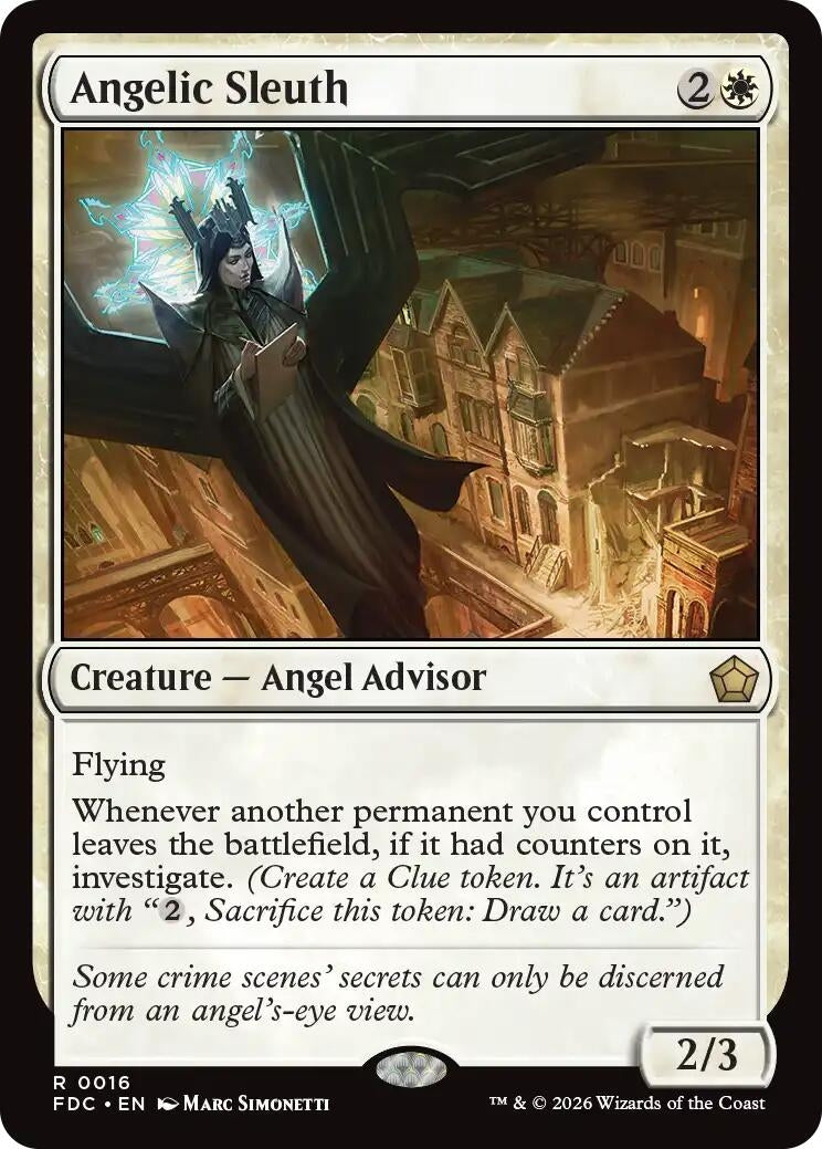 Image for Angelic Sleuth (Commander: Foundations) (16) (FDC) - Magic: The Gathering