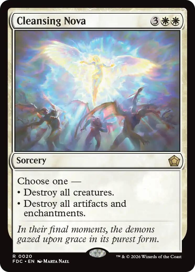Image for Cleansing Nova (Commander: Foundations) (20) (FDC) - Magic: The Gathering