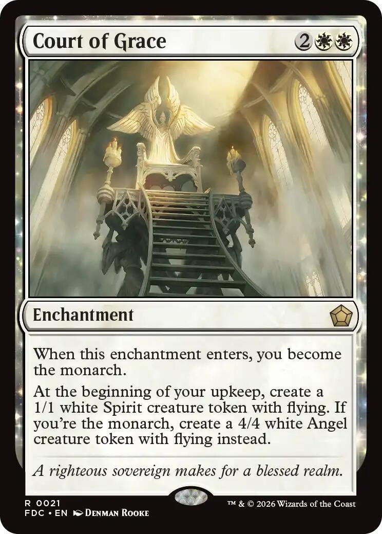 Image for Court of Grace (Commander: Foundations) (21) (FDC) - Magic: The Gathering