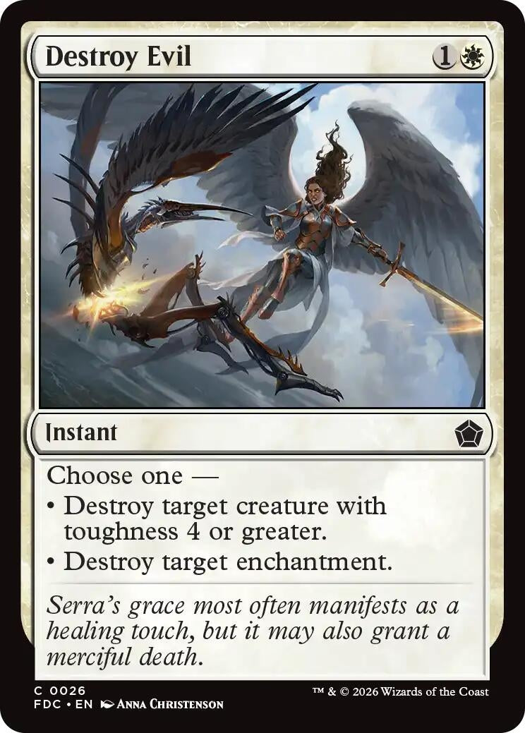 Image for Destroy Evil (Commander: Foundations) (26) (FDC) - Magic: The Gathering