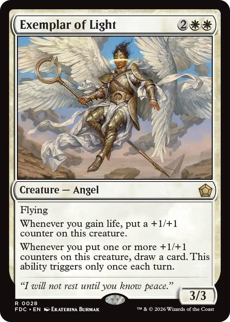 Image for Exemplar of Light (Commander: Foundations) (28) (FDC) - Magic: The Gathering
