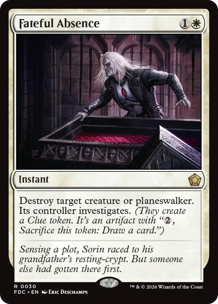 Image for Fateful Absence (Commander: Foundations) (30) (FDC) - Magic: The Gathering