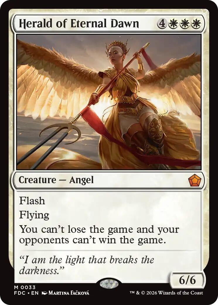 Image for Herald of Eternal Dawn (Commander: Foundations) (33) (FDC) - Magic: The Gathering